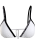 Calvin Klein Triangle Bikini Top  RP  KW0KW01977-YCD, Γυναικείο Μαγιό Τοπ με λογότυπο,  ΑΣΠΡΟ
